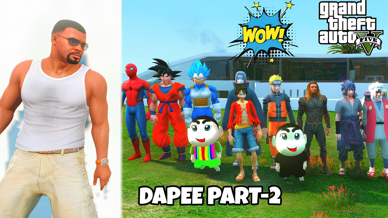 GTA 5 : Franklin & Shinchan Playing Dapee | Part-2