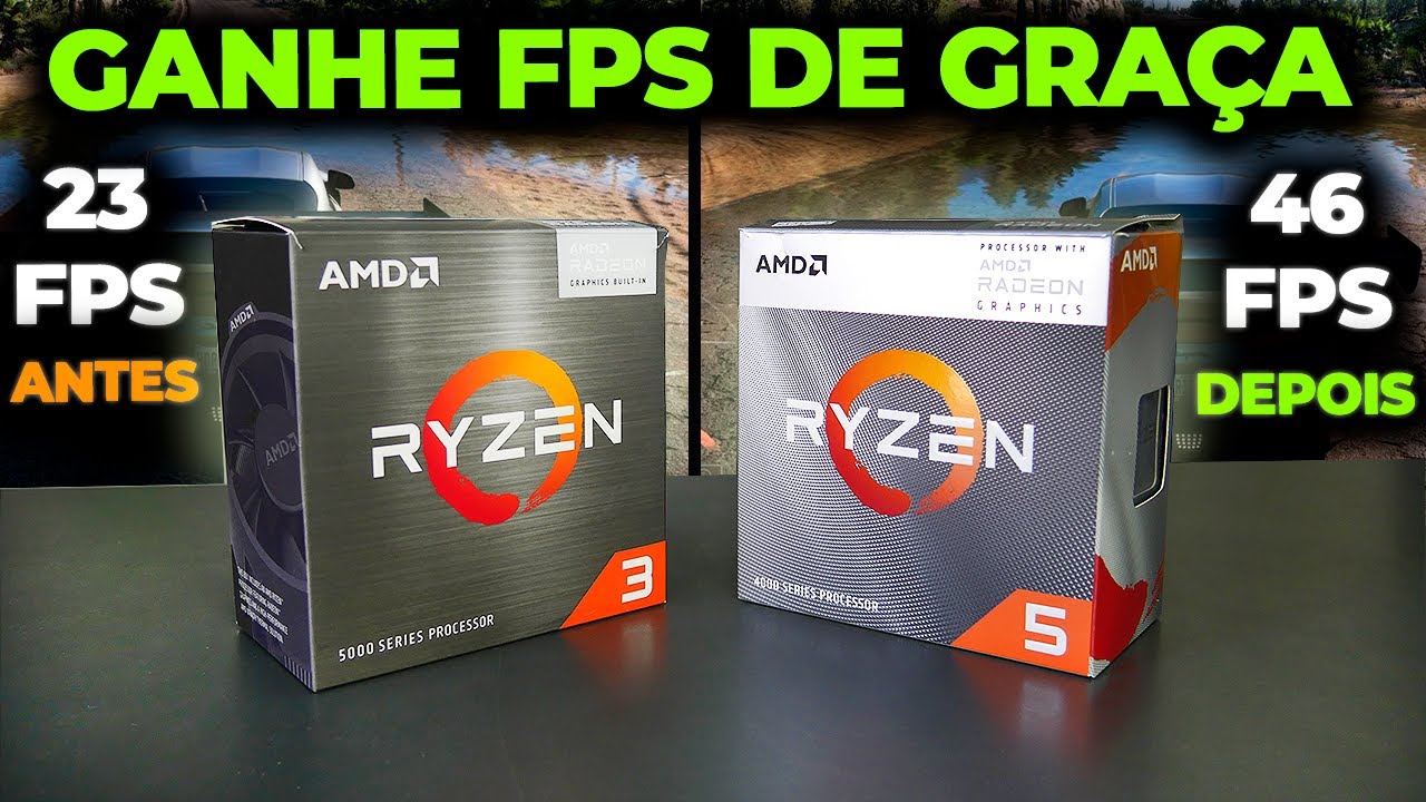 COMO GANHAR FPS NOS RYZEN G (4600G, 5600GT, 2200G) E AUMENTAR O DESEMPENHO! TUTORIAL 2025
