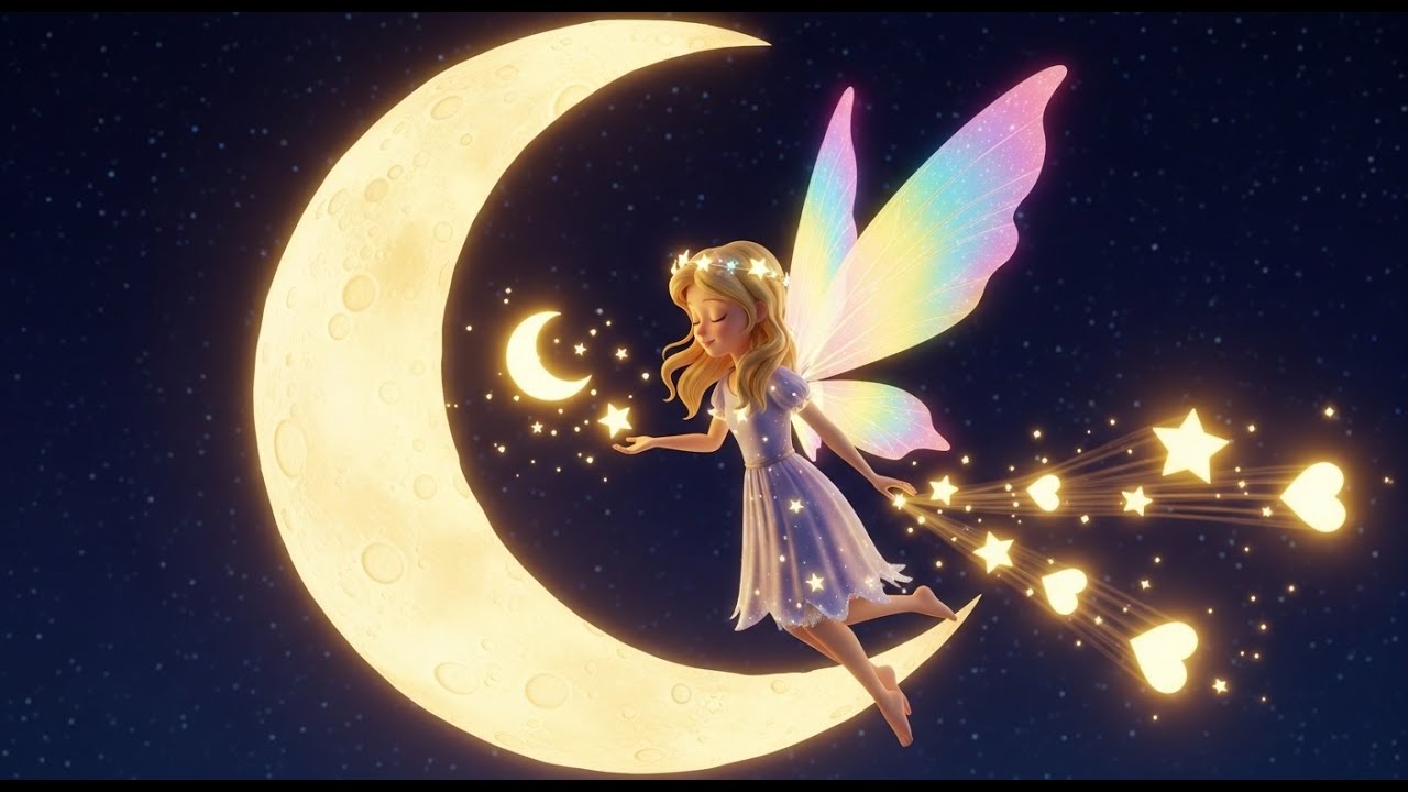 Sleepy Moon Fairy 🌙🧚‍♀️🎶 | Bedtime Story Rhymes for Babies, Gentle Lullaby Songs and More!