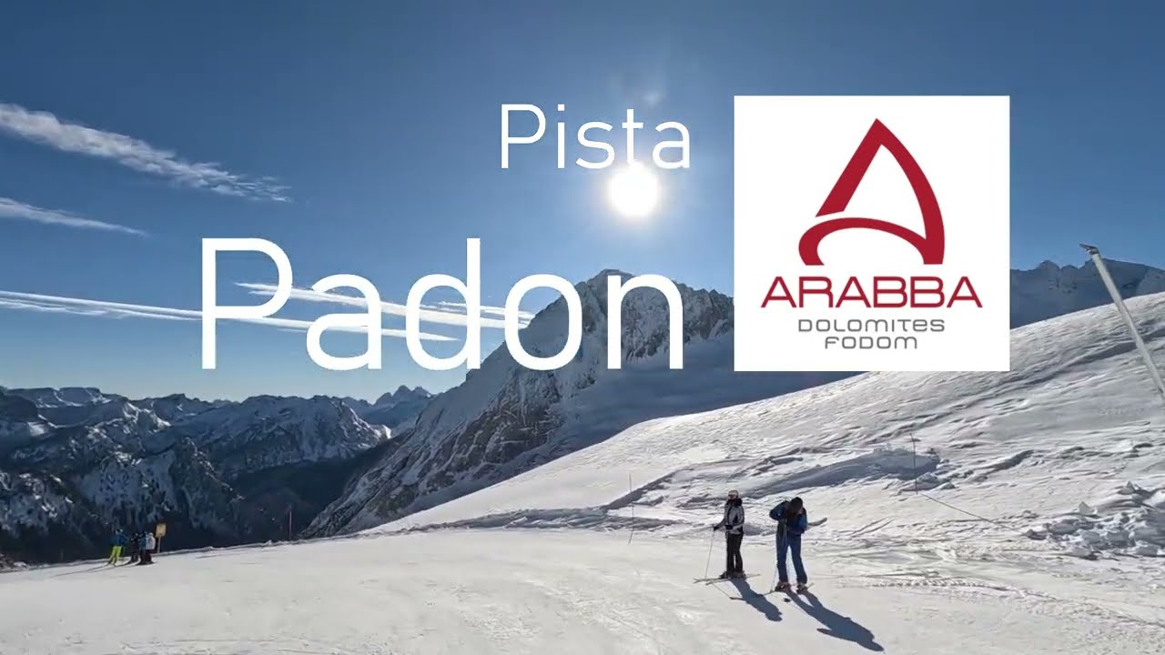 Pista Padon: bellissima discesa da Passo Padon verso Malga Ciapela #arabba #dolomitisuperski #skiing