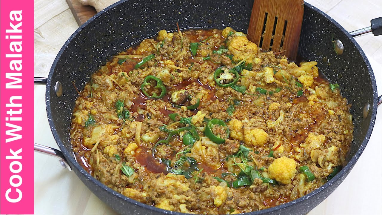 keema Gobi Recipe| Easy and Tasty | Mince Cauliflower |زبردست قیمہ گوبھی |Cook with Malaika