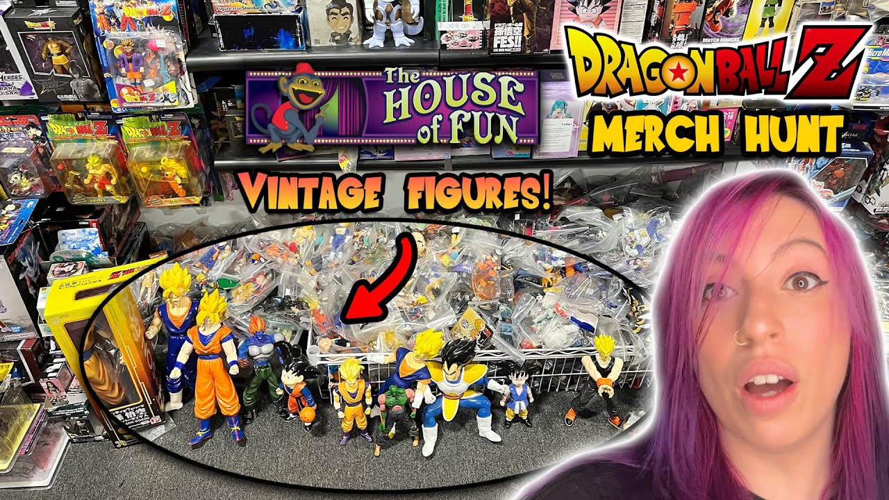 Dragon Ball Merch Hunt - Rare Vintage Finds at The House of Fun!