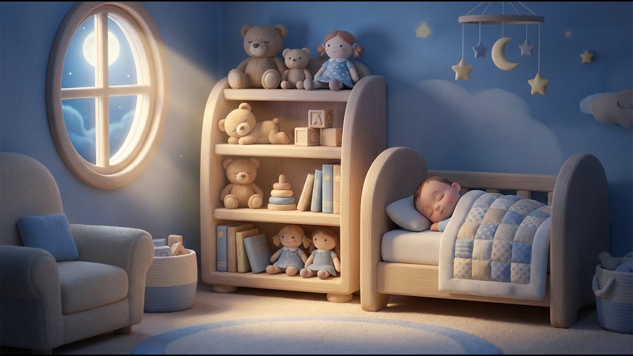🧸🌙 The Toy Shelf After Dark – Comforting Bedtime Lullaby for Babies & Toddlers