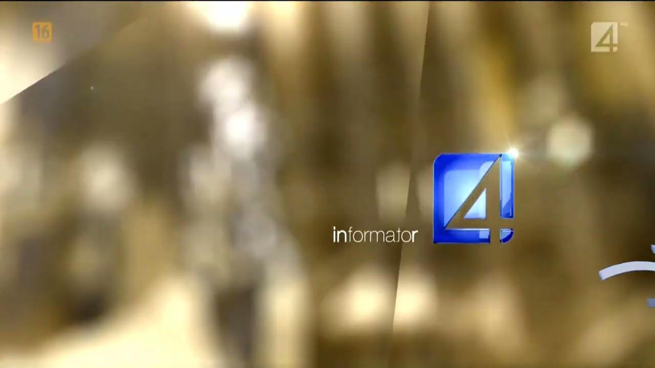 (PROJEKT) TV4 - Czoł&oacute;wka i tytuł&oacute;wka informatora wprowadzająca nowe logo