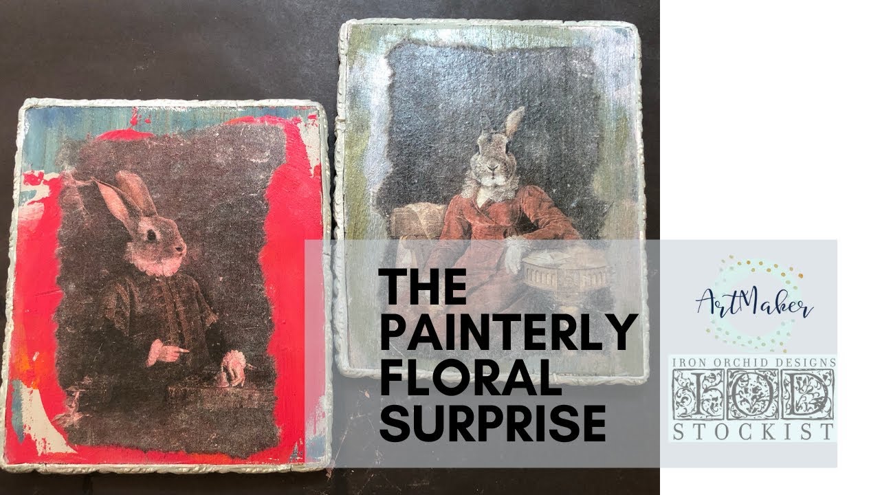 Tutorial: Painterly Florals and Double Sided Art