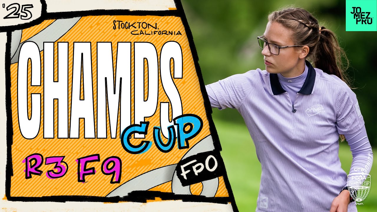 2025 PDGA Champions Cup | FPO R3F9 | Saarinen, Pierce, Lätt, Gannon | Jomez Disc Golf