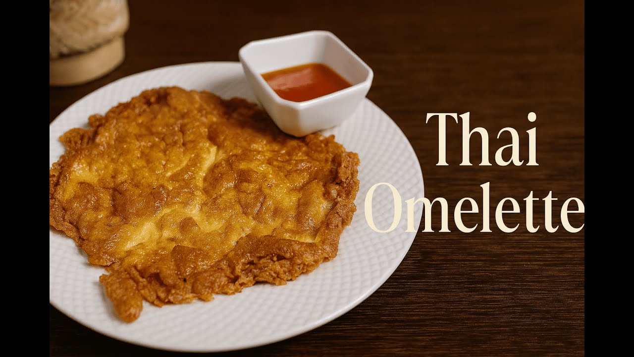 How to make crispy & fluffy Thai Omelette l ไข่เจียว