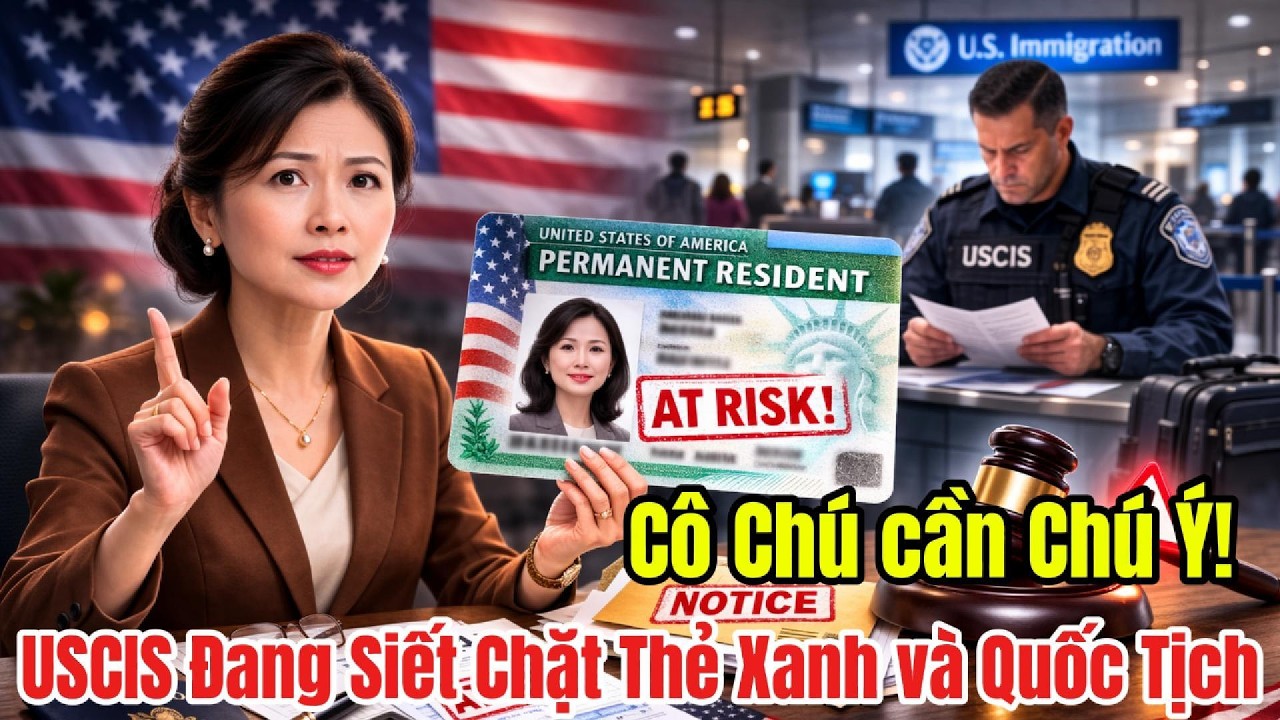 USCIS Siết Chặt Người Giữ Thẻ Xanh và Quốc Tịch Mỹ! Cô Chú Nên Lưu Ý!