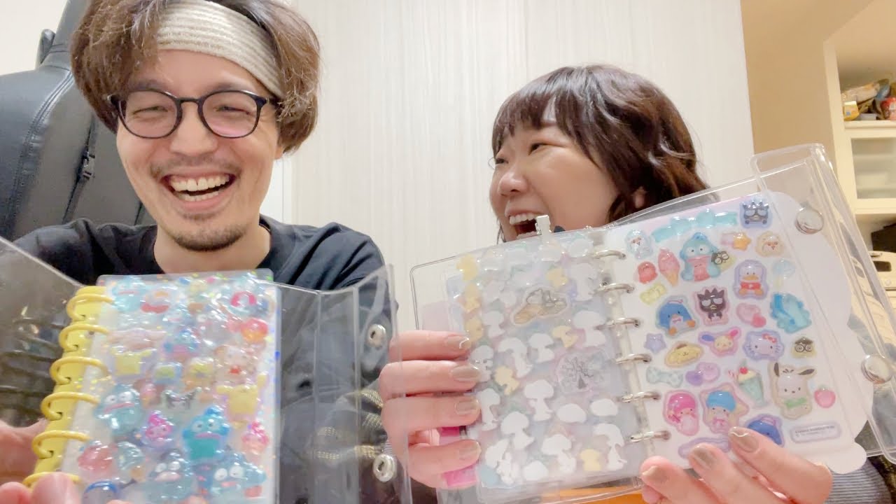 【第2回】夫婦でシール帳作り★サンリオのボンボンドロップとうるちゅる✨