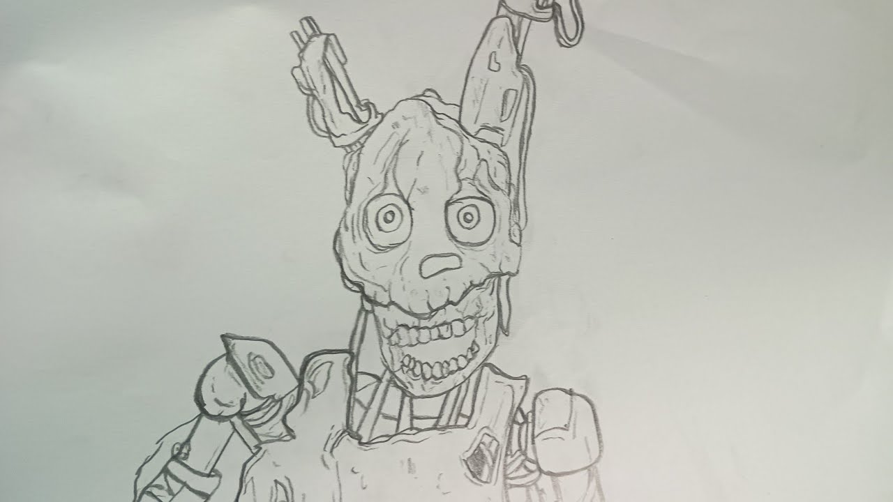 Como desenhar o burntrap, passo a passo/fnaf