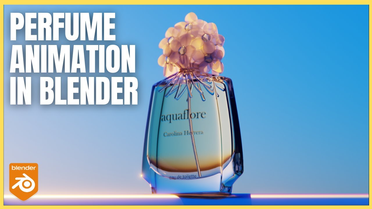 3D Perfume Animation in Blender Easy Way ! 