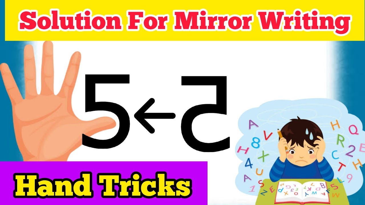 Help children to avoid mirror Writing or reverse writing/hand trick @sumitra987