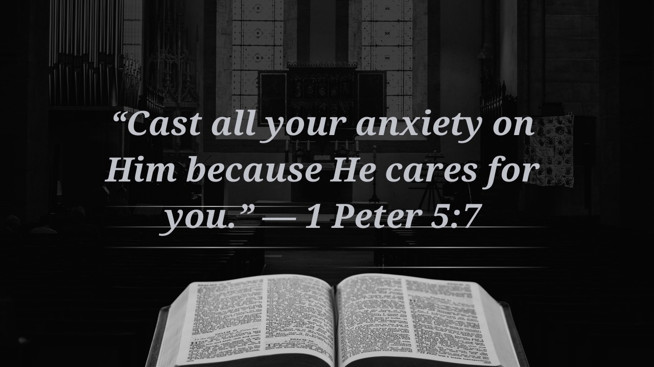 “Cast Your Anxiety on God | 1 Peter 5:7 Prayer for Peace & Hope”