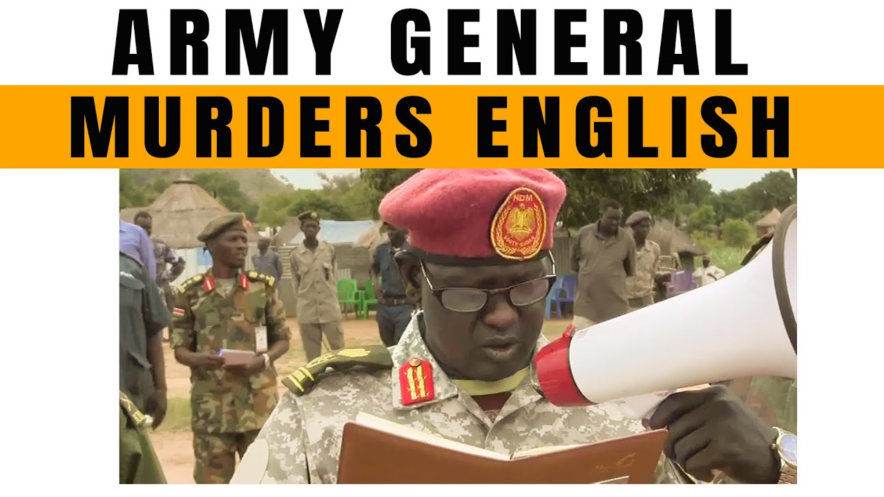 Army General Tries to Murder English 101