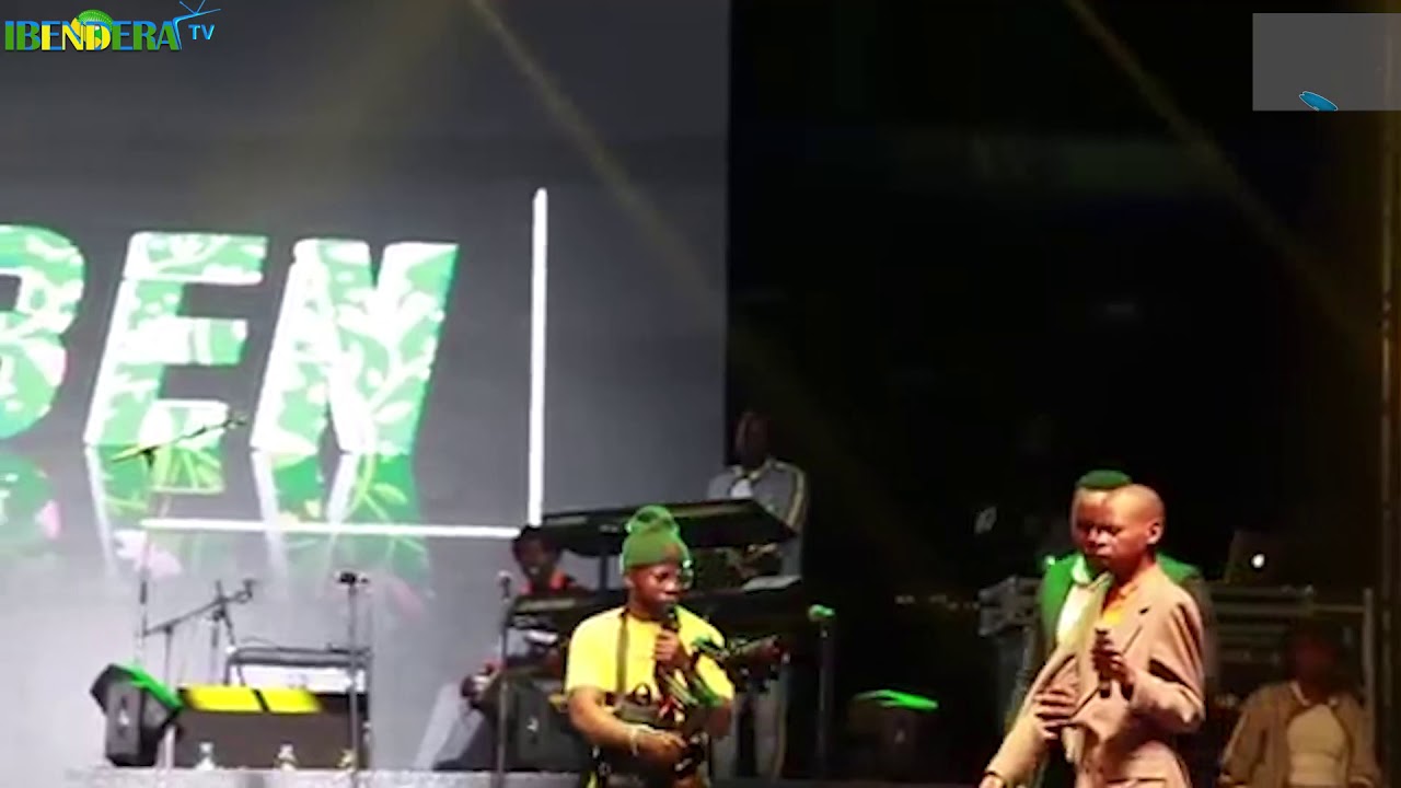 #Ibyiringiro by #The Ben ft Fabien live performance at #kigali Alena