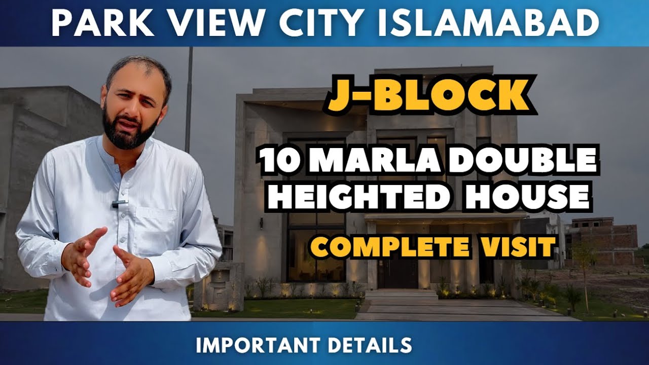 Park View City Islamabad J Block 10 Marla Double Height House Grey Structure by Azha Marketing 