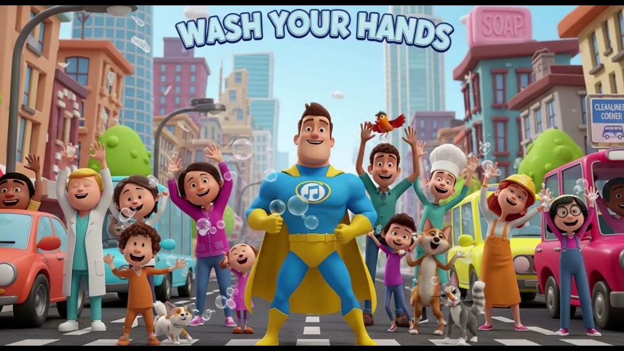 Wash Your Hands Superhero Song