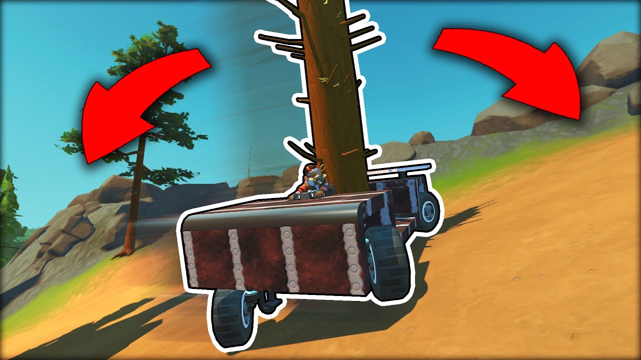 Who Can Build the Best Off Road Tree Balancing Vehicle? (Scrap Mechanic Gameplay)