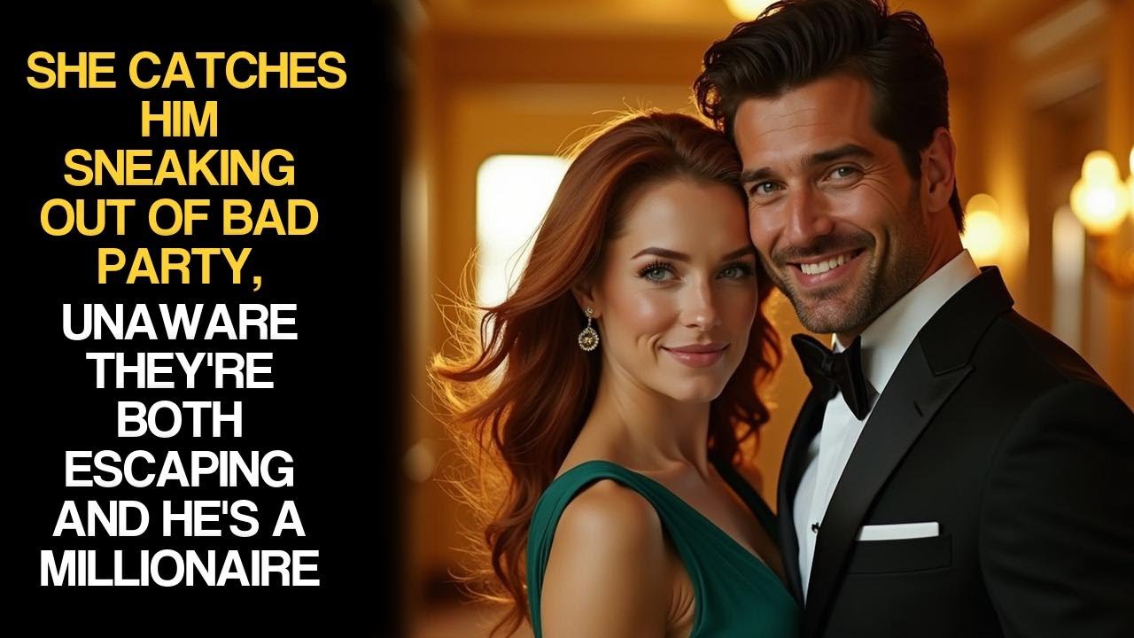 She Catches Him Sneaking Out Of Bad Party, Unaware They're Both Escaping And He's A Millionaire