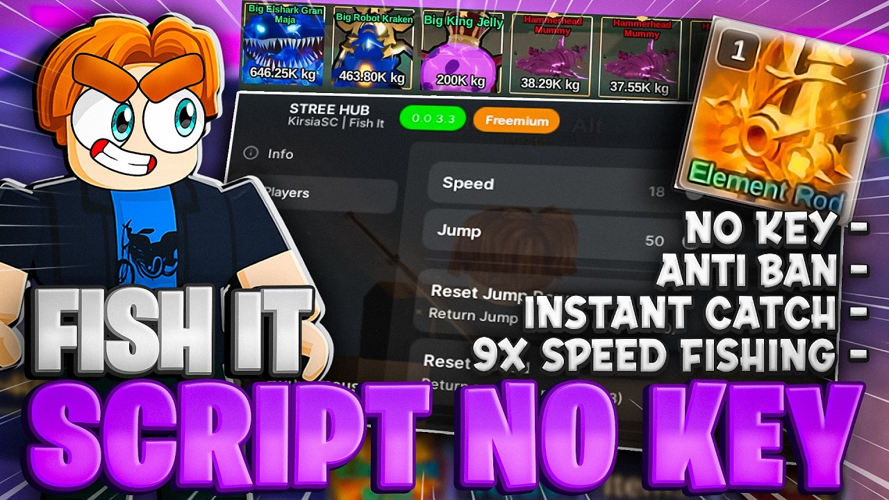 This Fish It Keyless Script Farms INSANELY Fast – Auto Fish, Sell & Teleport (PC & Mobile)
