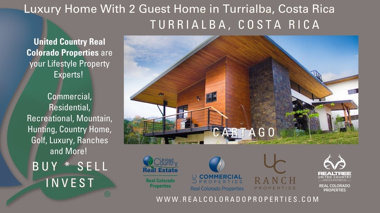 Costa Rica Turrialba Luxury Home with 2 Guest Homes For Sale