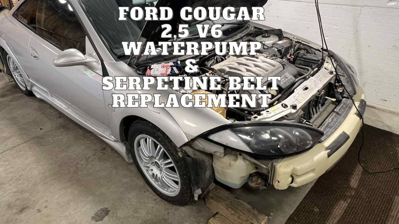 Ford Cougar 2,5 V6 Waterpump & Serpetine Belt Replacement