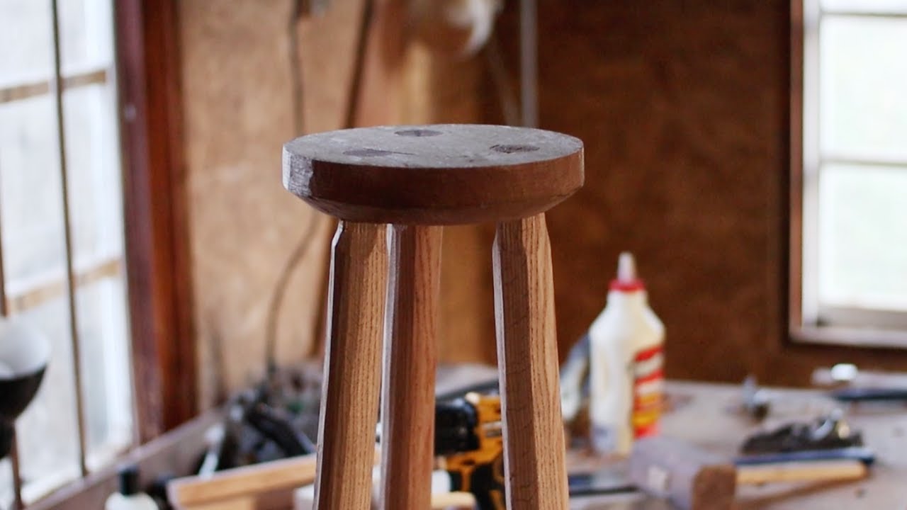 Making a Wooden Stool With Hand Tools