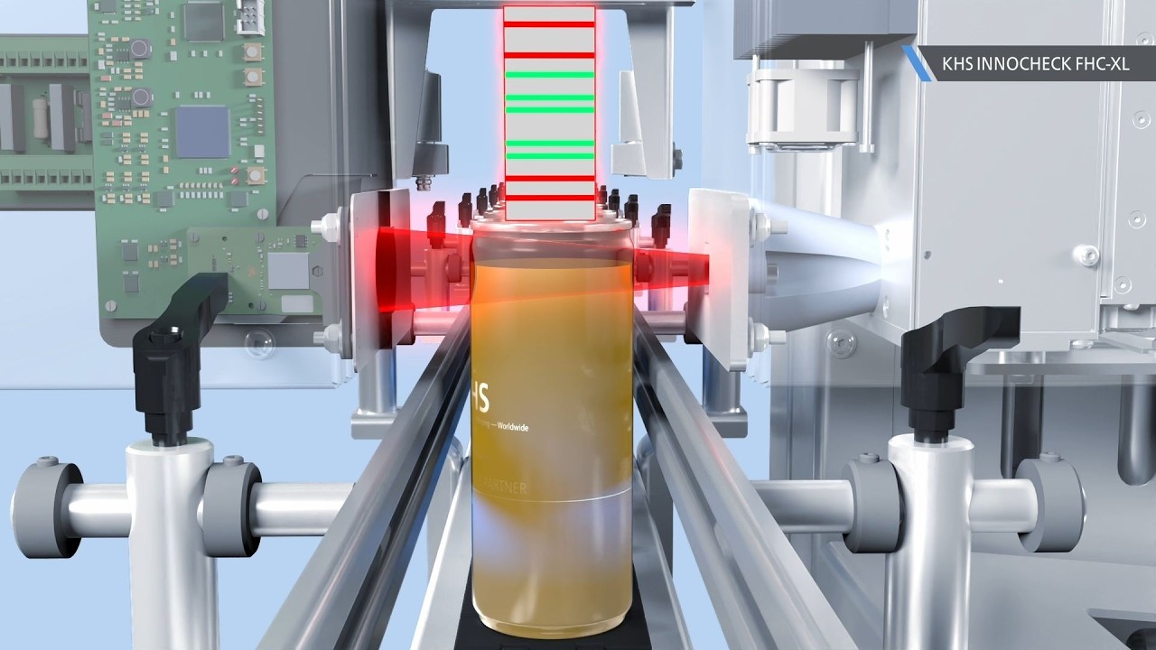 Precise fill height check with the KHS Innocheck FHC-XL