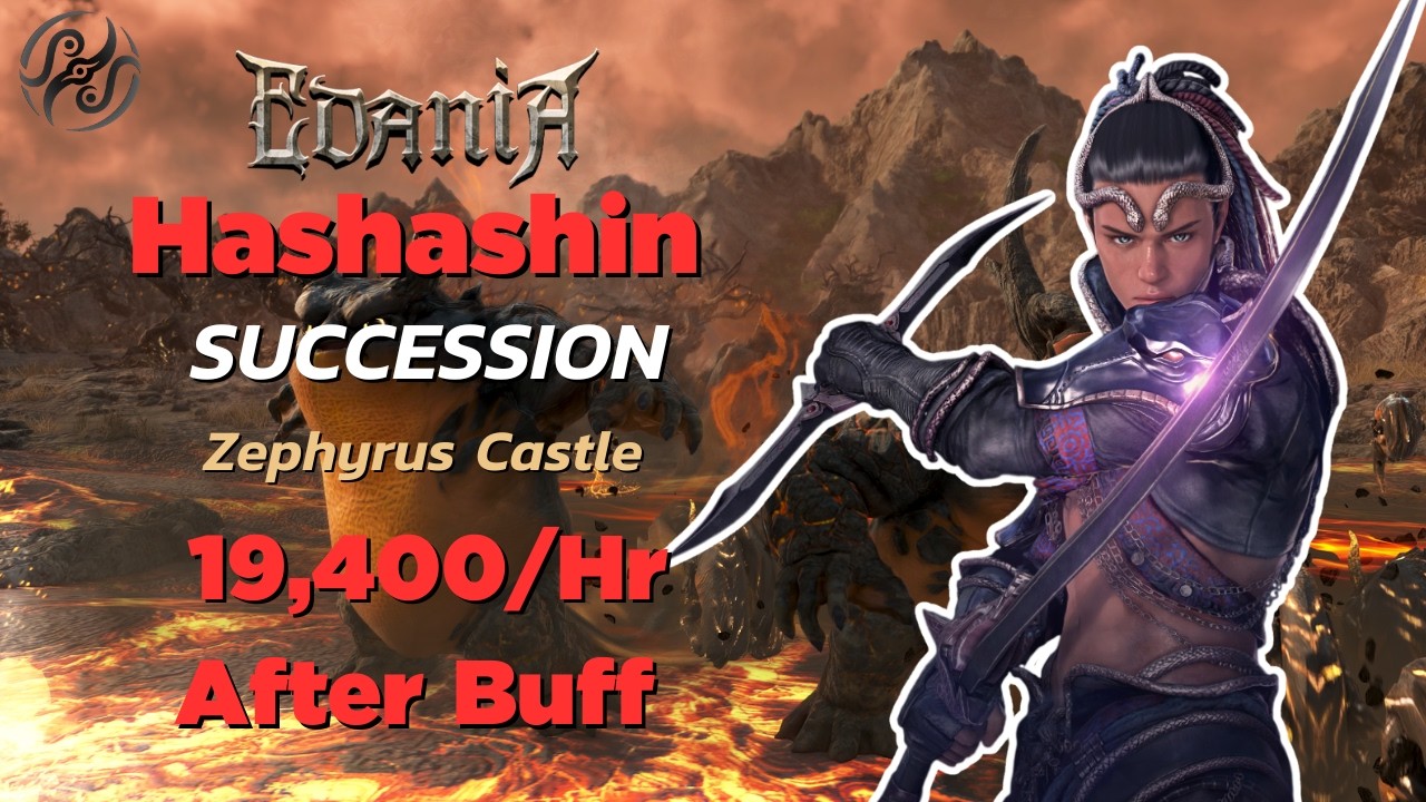 BDO | Hashashin Succession After Buff  | Zephyrus Castle | 5 Boss | 19,400+ / Hr (Lv2 + No Agris)