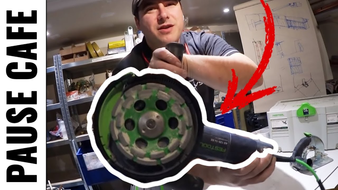 Festool DSG-AG 125 PLUS - Ponceuse à béton - La pause café - LJVS - Fr