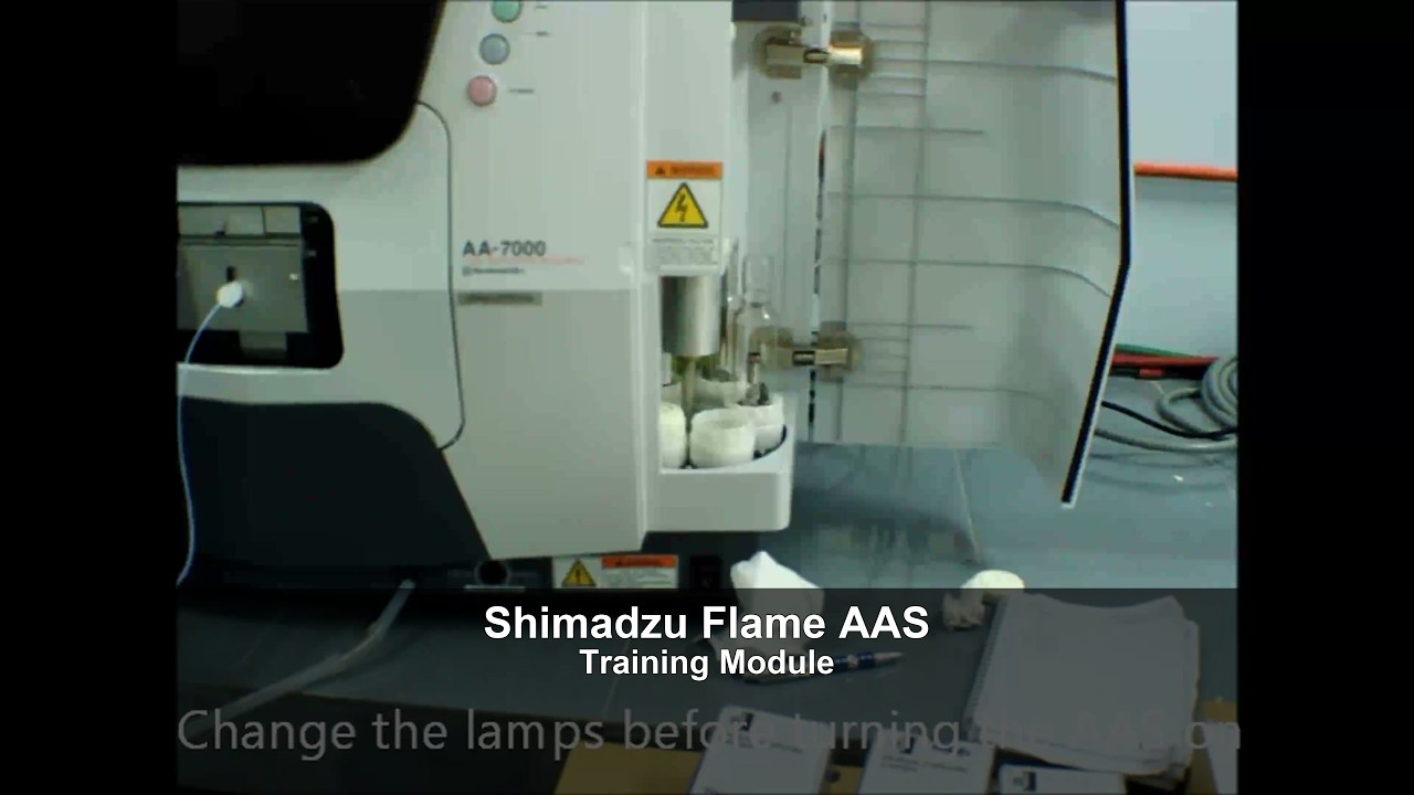 Shimadzu Flame Atomic Absorption Spectroscopy (AAS) Training