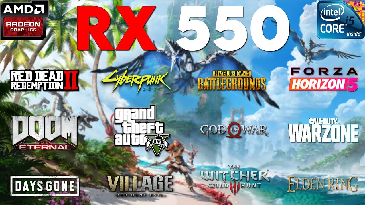 RX 550 Test In 20 Games In 2022 | i5 4590 + RX 550 2GB