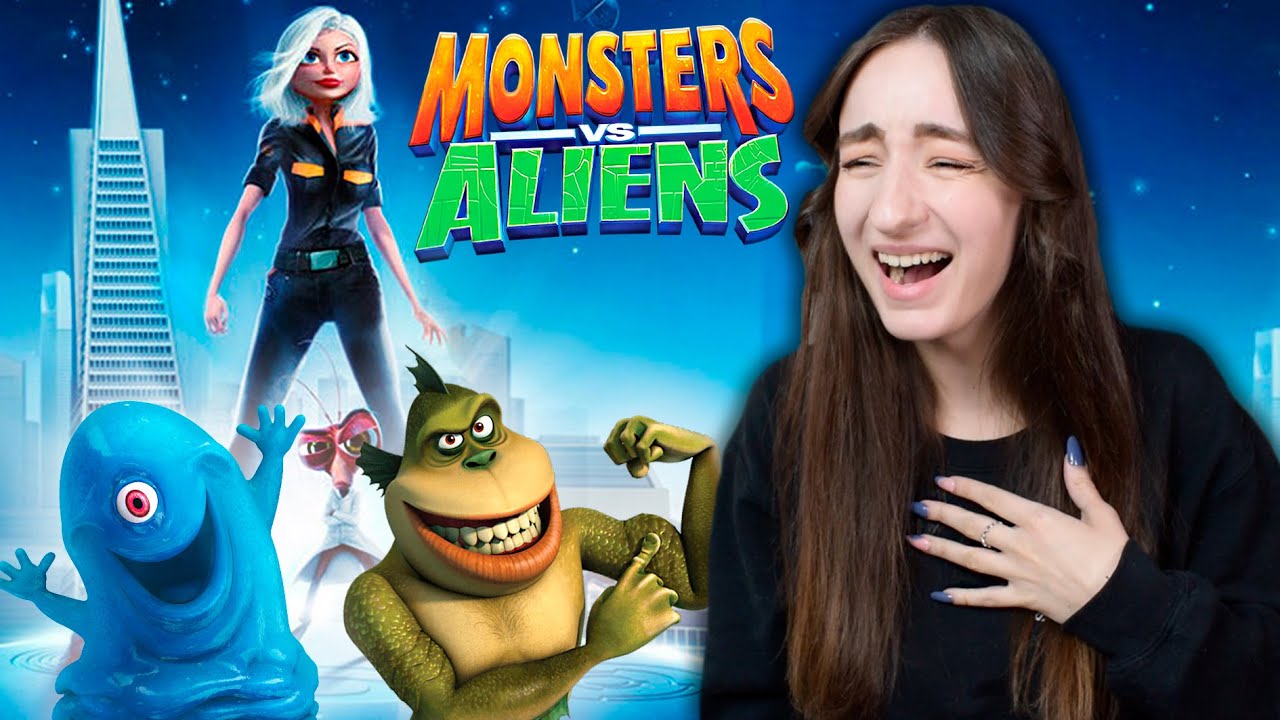 **MONSTERS VS ALIENS** Is Painfully Funny! First Time Watching (Movie Reaction & Commentary)