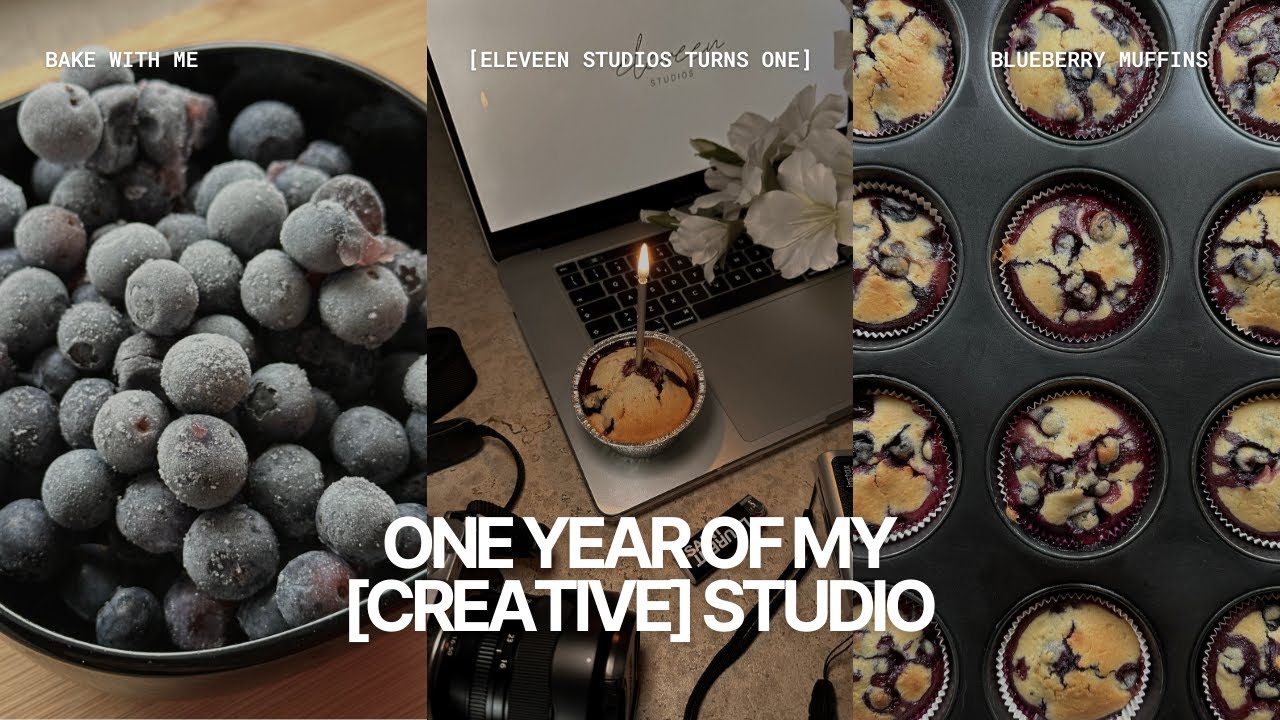 il mio [creative] studio compie un anno ☆ | bake with me + vlog