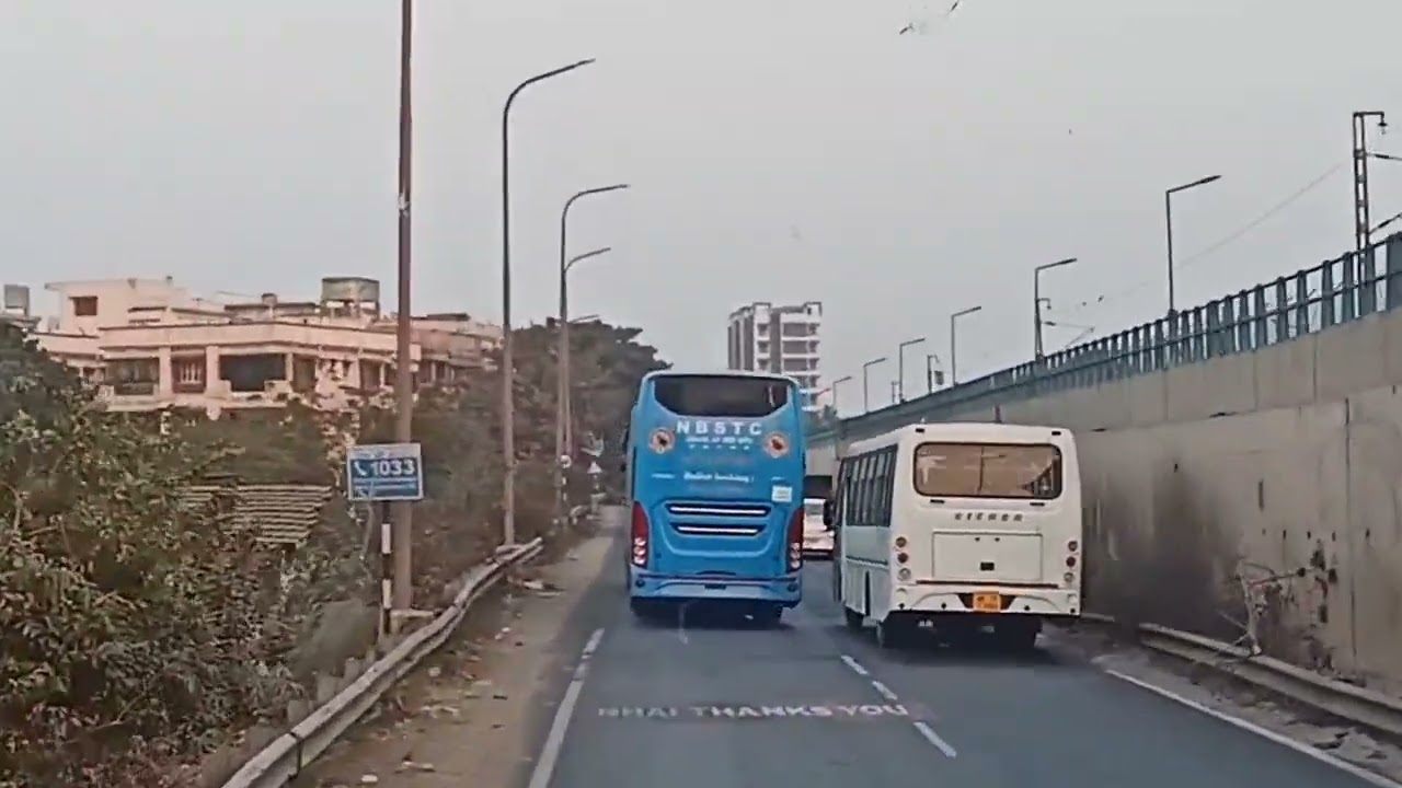 A SMALL RIDE WITH NBSTC BLUE ELEPHANT🐘 Ft The Brand New Factory Fresh VOLVO B8R 9600s With TV & Wifi