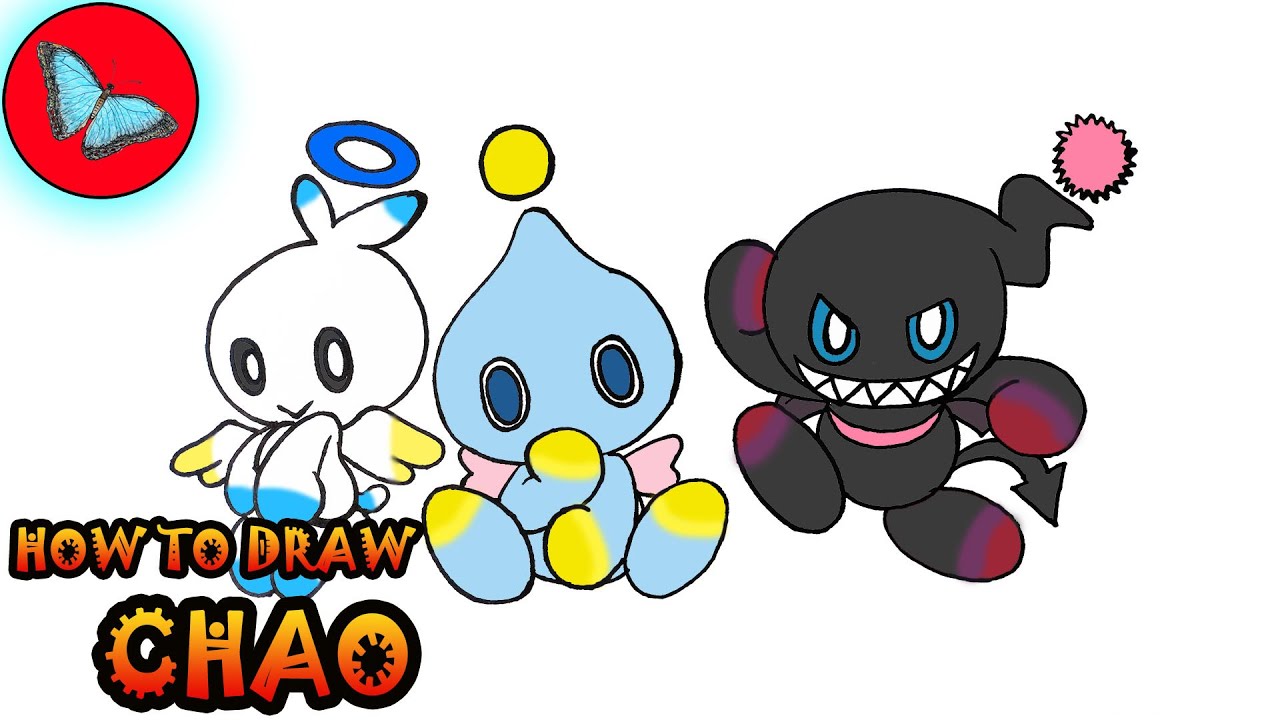 How To Draw Chao From Sonic the Hedgehog | Drawing Animals
