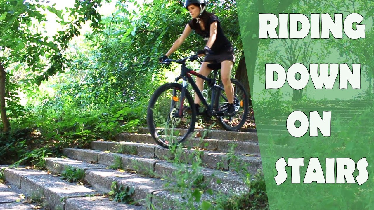 Scared of riding down on stairs?  || Learn with me