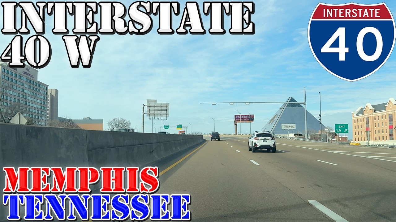 I-40 West - Memphis - Tennessee - 4K Highway Drive - 2026