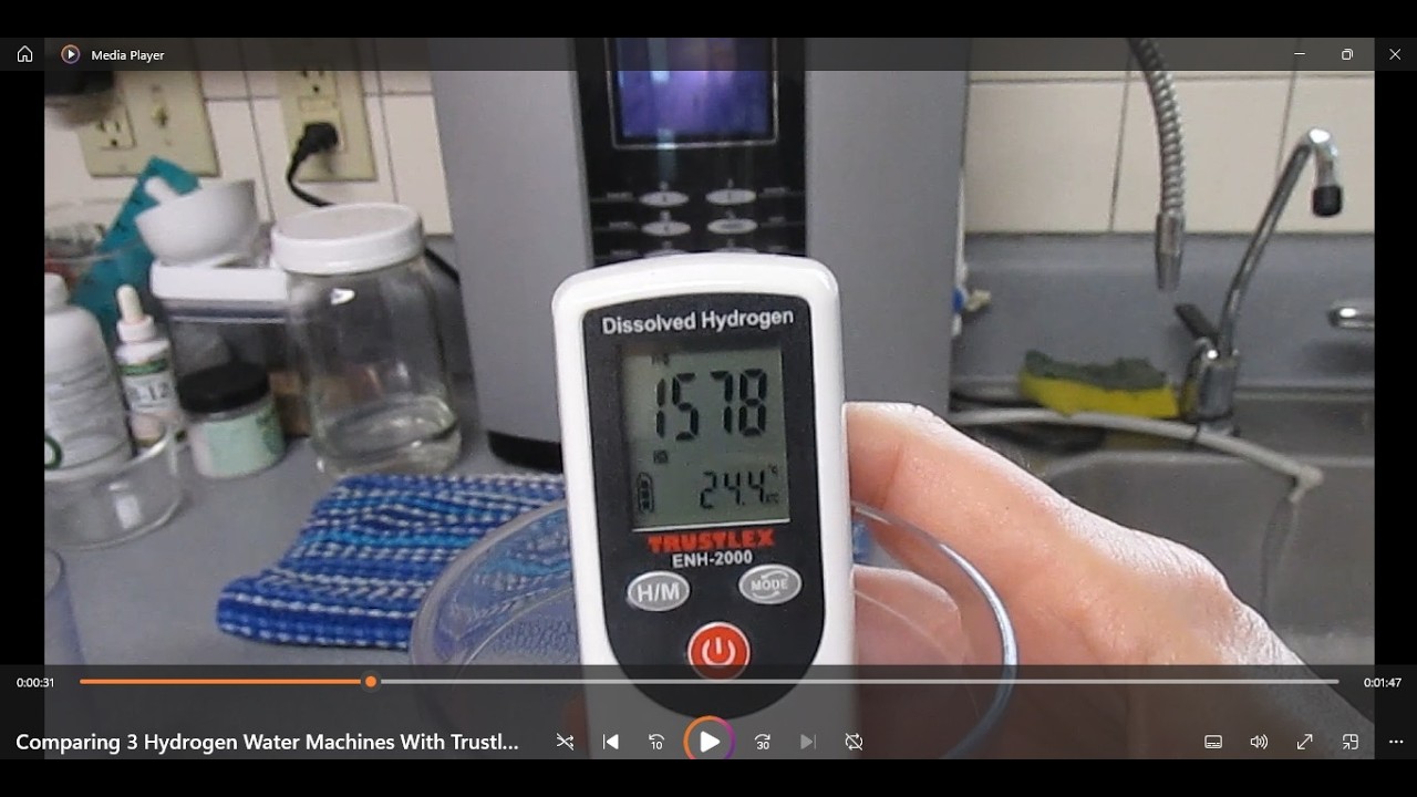 Molecular Hydrogen in 3 Hydrogen Water Machines Tested With Trustlex Meter