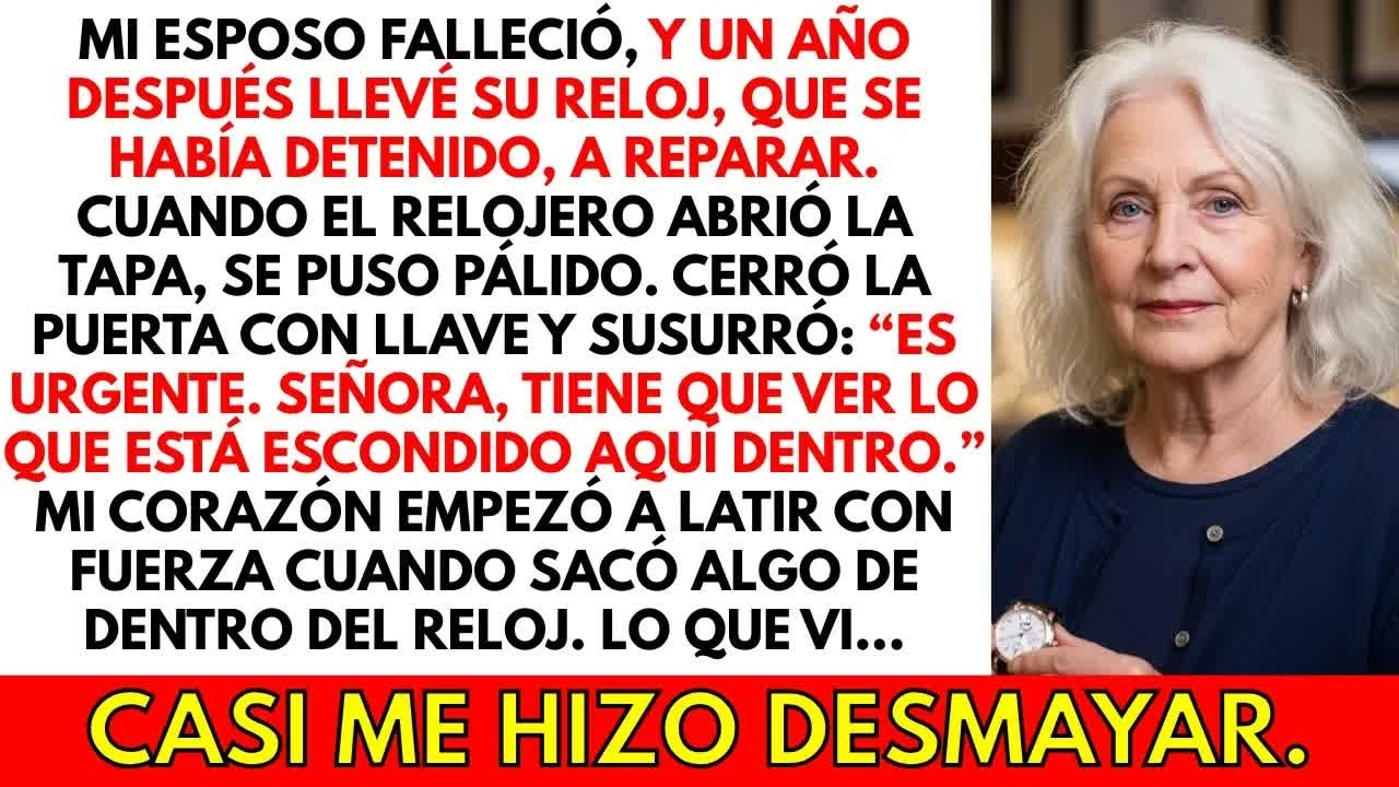 Llevé el reloj de mi marido a reparar. “Señora, tiene que ver lo que está escondido aquí.”