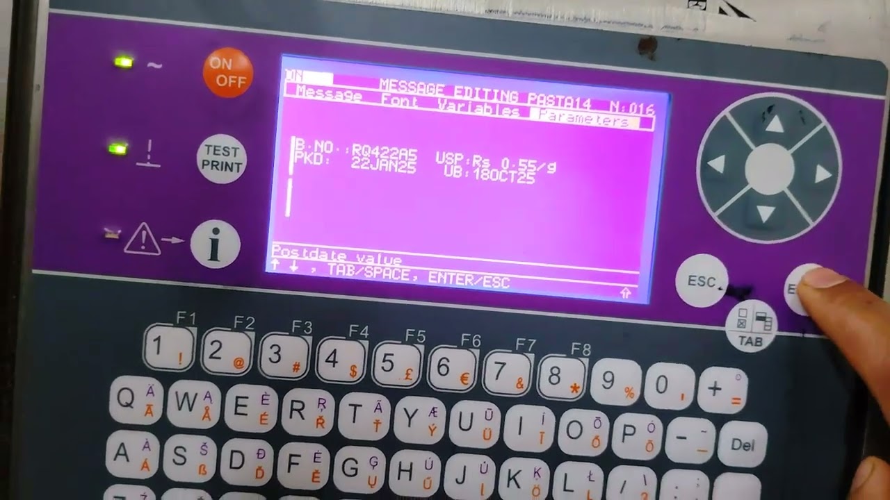 #printer #9030 #imaje, How to edit in Batch code printing in machine 