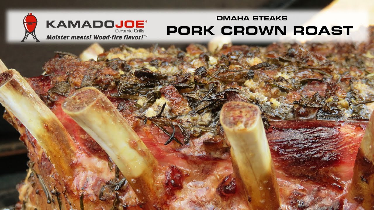 Kamado Joe Pork Crown Roast from Omaha Steaks!