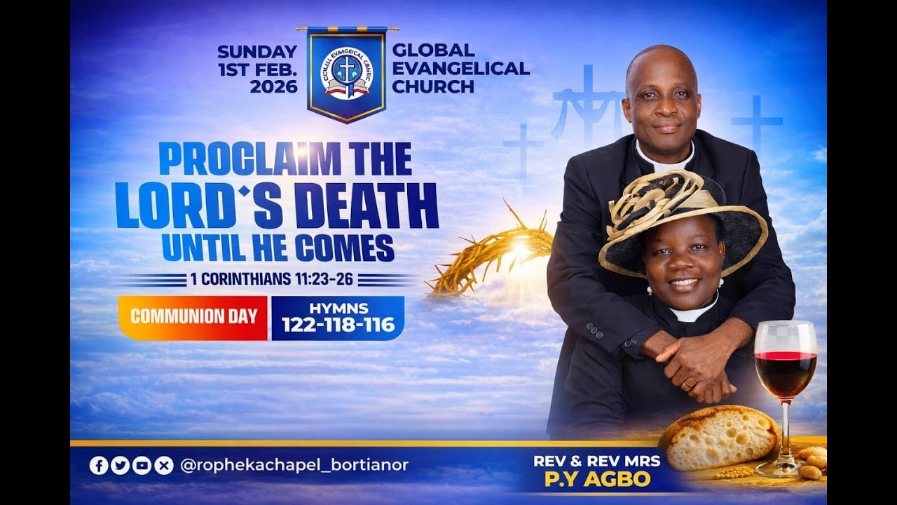 PROCLAIM HIS DEATH UNTIL HE COMES
