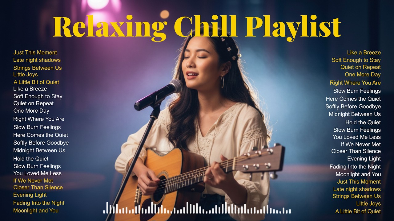 Rainy Night Acoustic Playlist 2026 🌧 Relaxing Love Songs & Calm Chill Vibes for Sleep & Study
