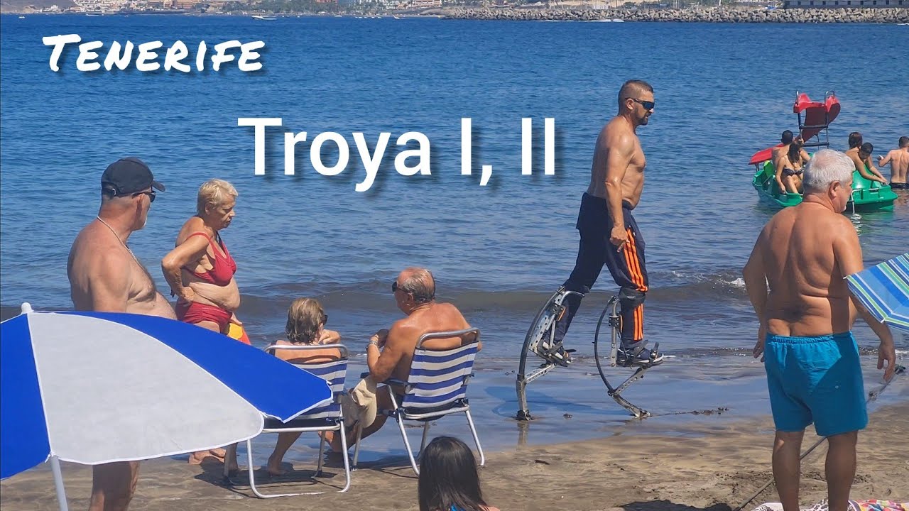 🌍 Tenerife Beach. Troya I, II. Part 2. Monkey Beach. Costa Adeje. Spain. 4K