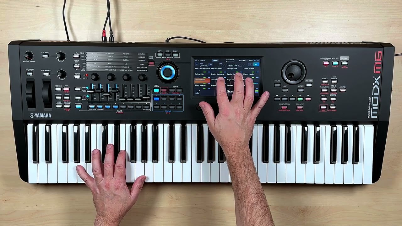 Демонстрация Yamaha MODX M6 (без разговоров)