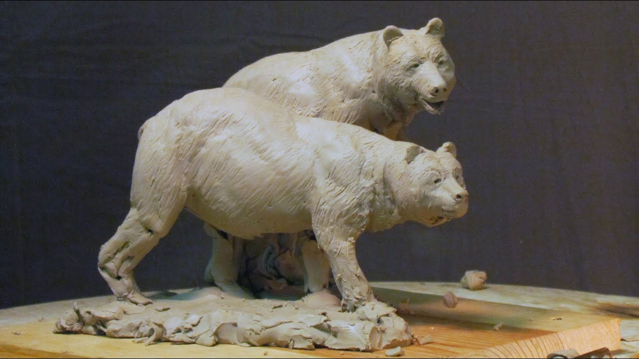 Sculpture Tutorial - Fine Tuning the Bears Today