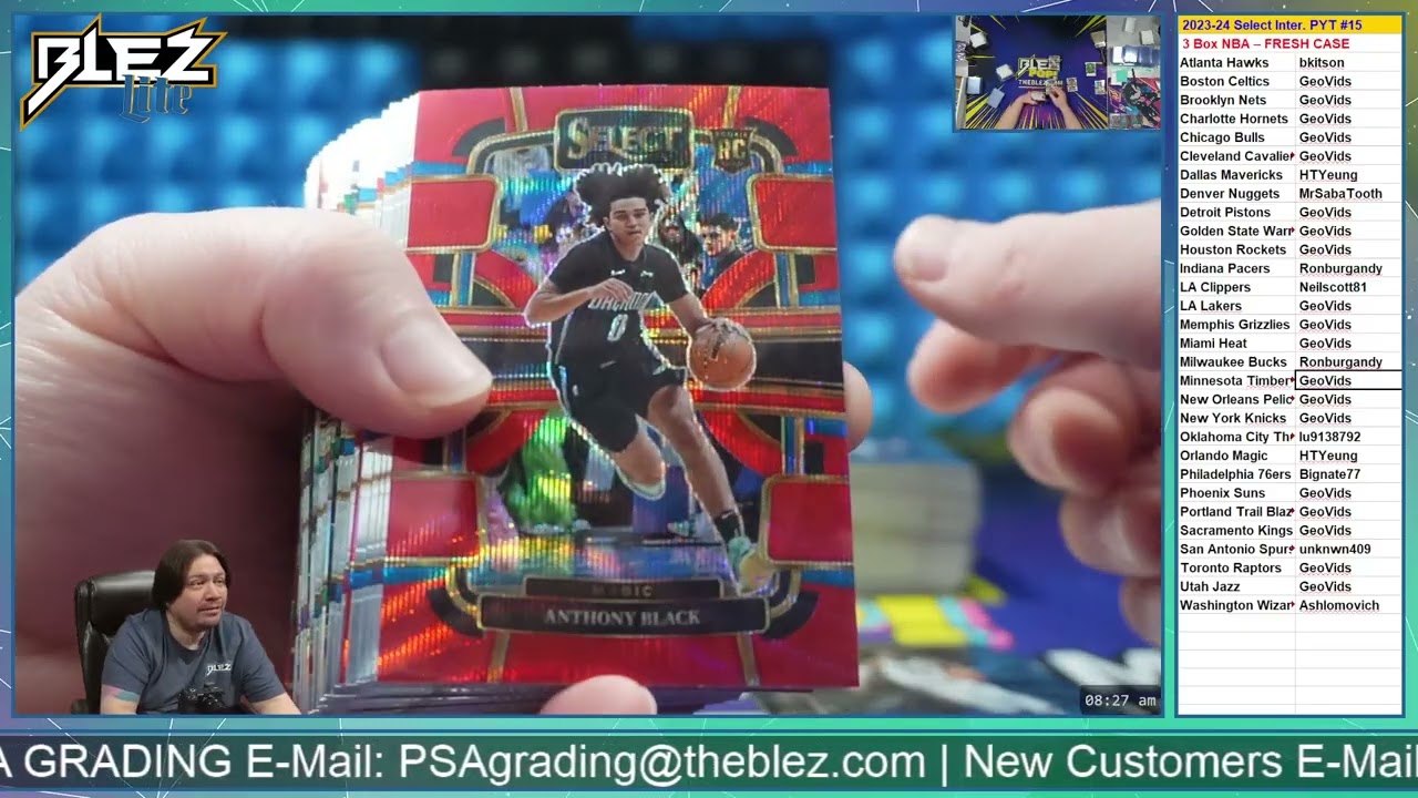 2023-24 Panini Select Hobby International NBA 3 Box Break #15 Pick Your Team