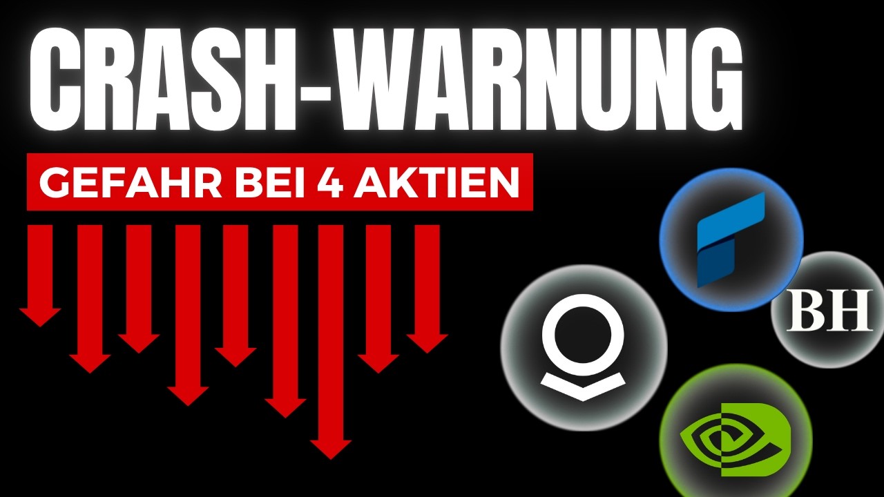 CRASH-WARNUNG: Diese 4 Aktien werden fallen!