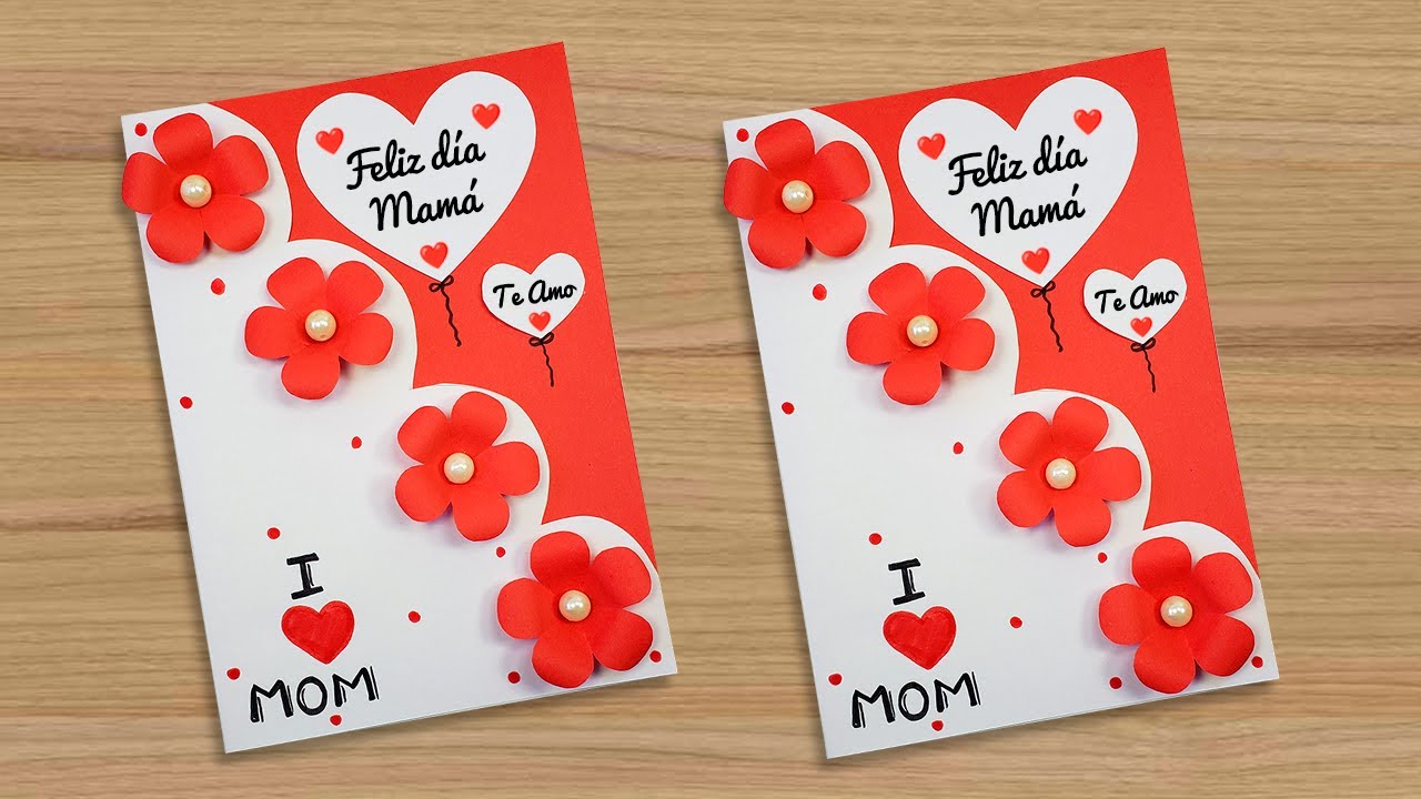 🌺Tarjeta para el DÍA DE LA MADRE/MUJER🌺 Mother's Day Card🌹Linda Tarjeta para mamá💖Card Women's Day
